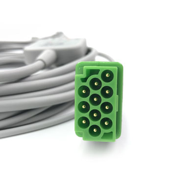 5831400 Cavo a piombo e cavo a tronco ECG 5 Cavo a piombo non staccabile, Grabber, AHA,4.7M/15 FT
