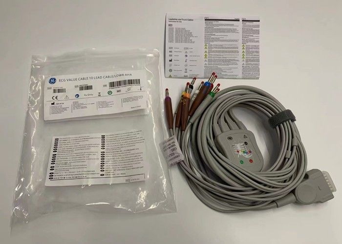 Cable di ECG a piombo grigio 10 con connettore di banane standard statunitense a 15 pin 4.0
