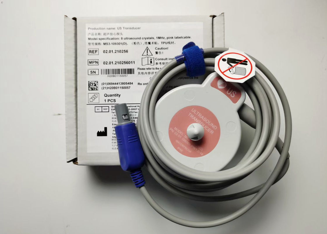 EDAN F6 Monitor fetale Trasduttore MS3-109301 Doppio slot 4 pin impermeabile IPX8