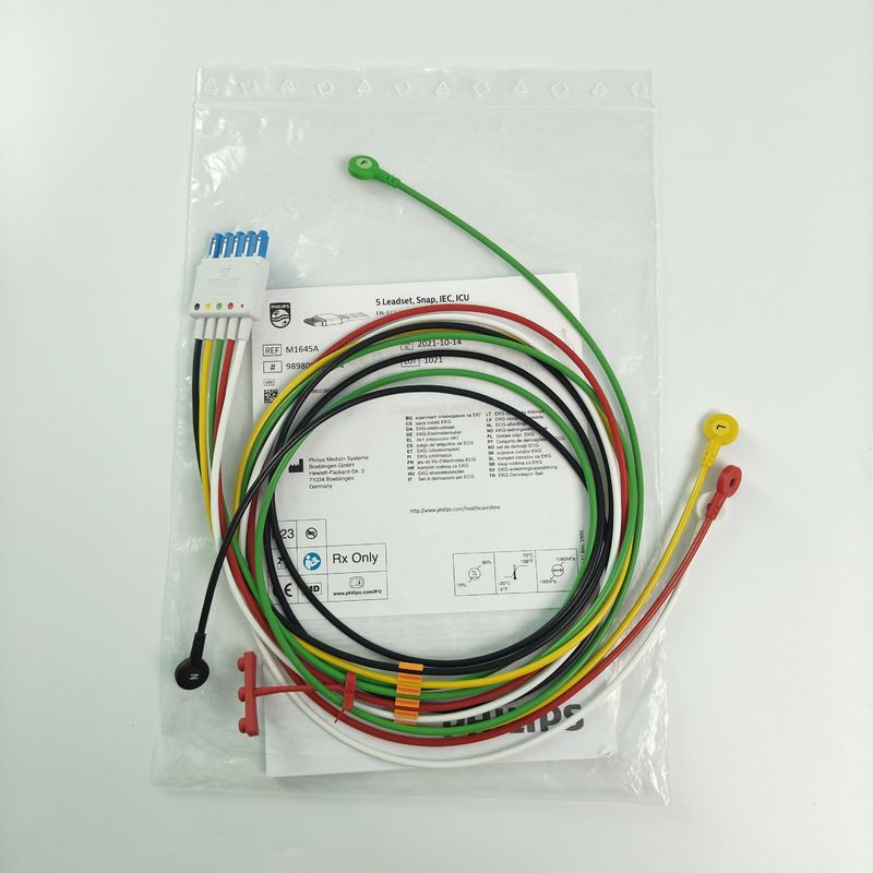 Accessori originali per monitor del paziente CBL 5 Leadset Snap IEC ICU REF M1645A 989803145001