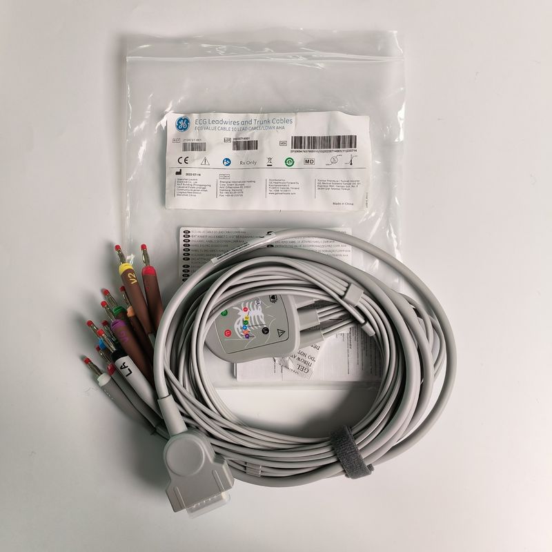 Macchina elettrocardiografica integrata 12 filo di piombo 15 pin testa di banana 4.0 guida toracica 3.2M