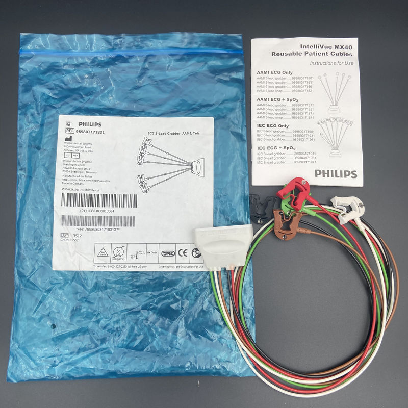 ECG 5-Lead Grabber AAMI Tele REF: 989803171831 Per il monitor del paziente IntelliVue MX40