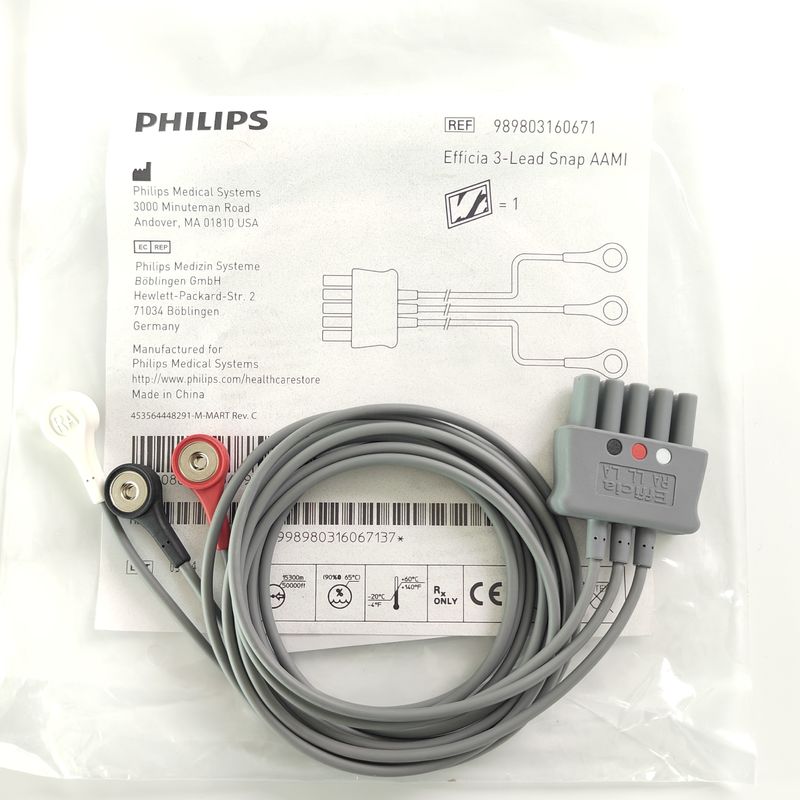 Philip Grey Original 3-Lead Button Branch 1M US Standard RA Bianco, LL Rosso, LA Nero Giunto medio Fila doppia 989803160671