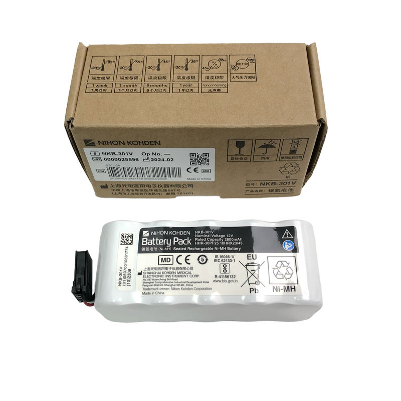 NIHONKOHDEN NKB-301V Batteria Ni-MH ricaricabile sigillata Voltaggio nominale 12v Capacità nominale 2800mAh